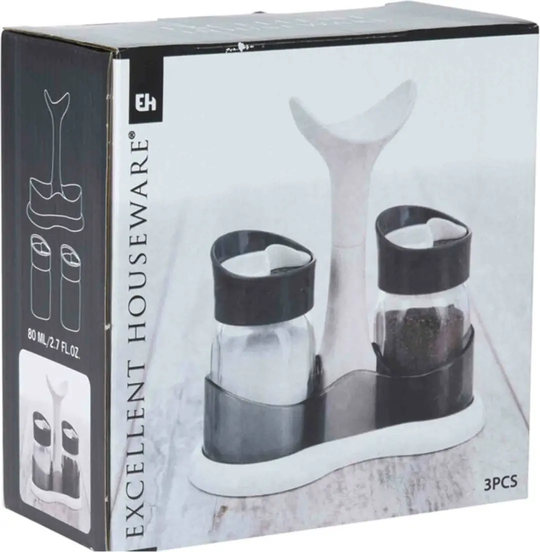 Excellent Houseware Peper & Zout Vaatjes 3-delig - 80ml - Multi