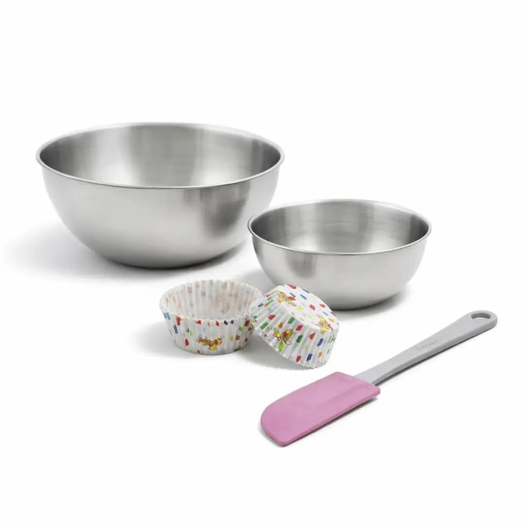 Zenker Muffinvormpjes Set 50 Stuks - 2 Mengkommen + Spatel