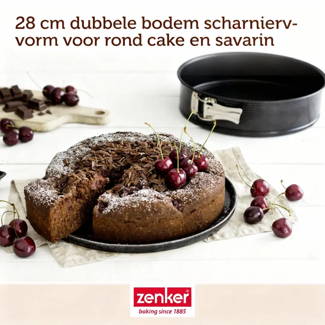 Zenker Bakvormen Set 28cm - Zwart - 2 Stuks
