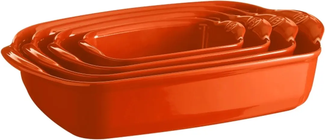 Emile Henry E-box Ovenschaal 2.95L - 36x23cm - Toscane Oranje - afbeelding 6 van 6