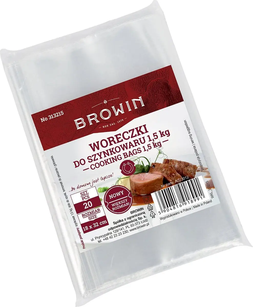 Browin Braadzakken 1,5kg - 20 Stuks