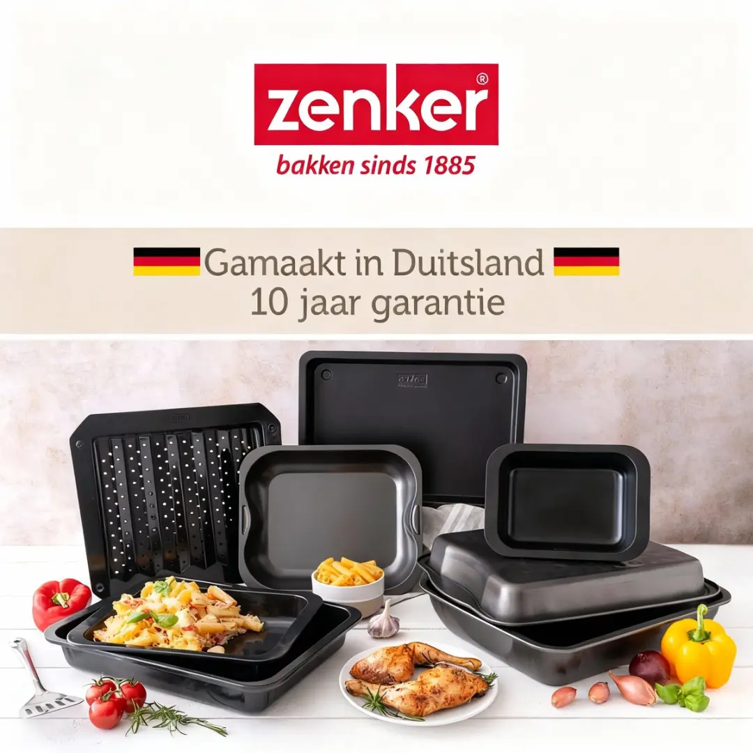 Zenker 7203 XXL Ovenschaal 7,1L - Zwart