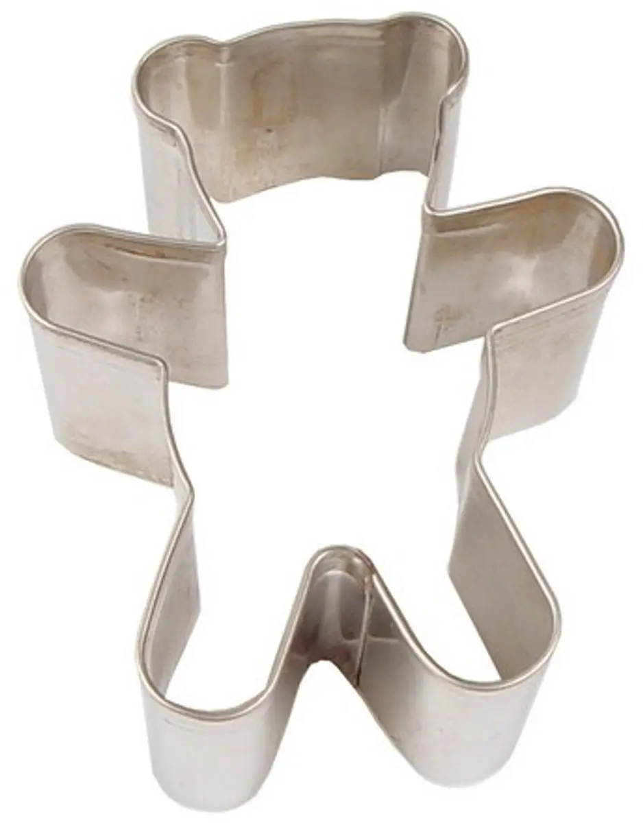 Patisse Teddybeer Uitsteekvorm 6cm RVS - Zilver