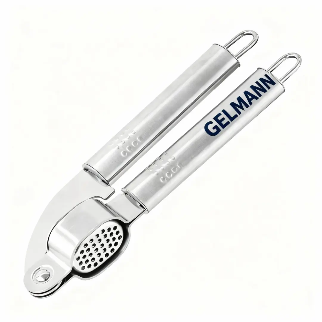 Fackelmann Knoflookpers RVS 40445 - Grijs
