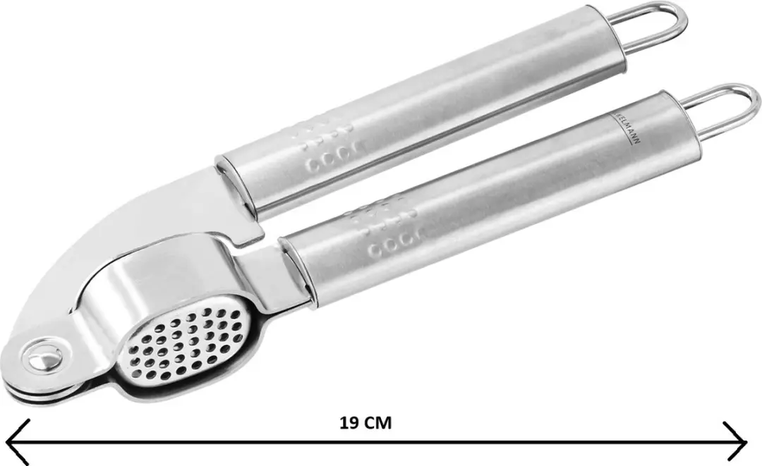Fackelmann Knoflookpers RVS 40445 - Grijs