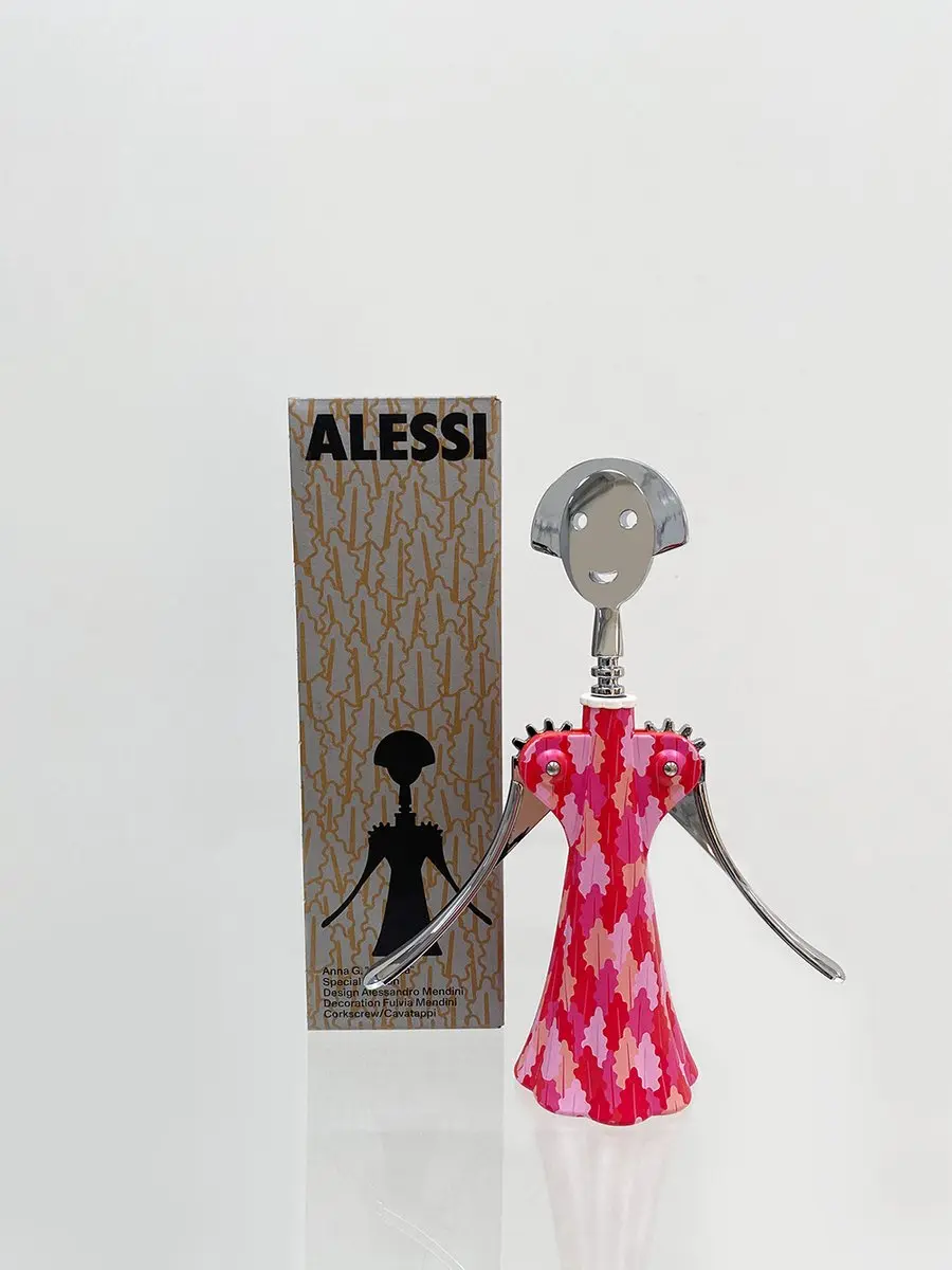 Alessi Kurkentrekker Anna G. AM01A 7 - Rood/Rozeroze
