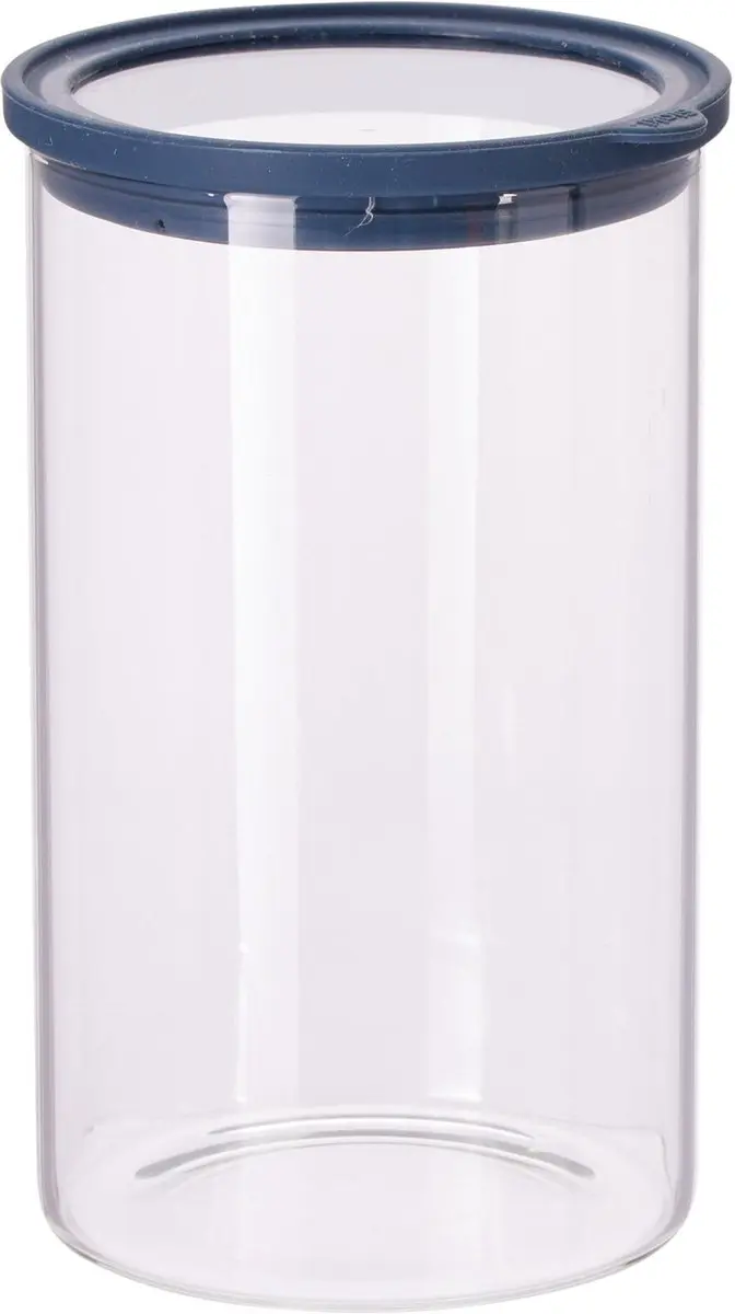 Cookinglife Voorraadpot Glas 1,9L - Transparant/Blauw