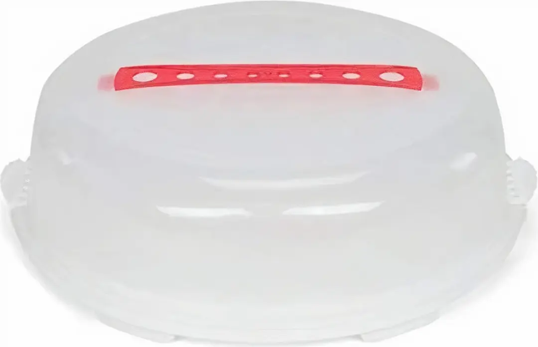 Patisse Taartdoos 36x15cm Transparant/Rood