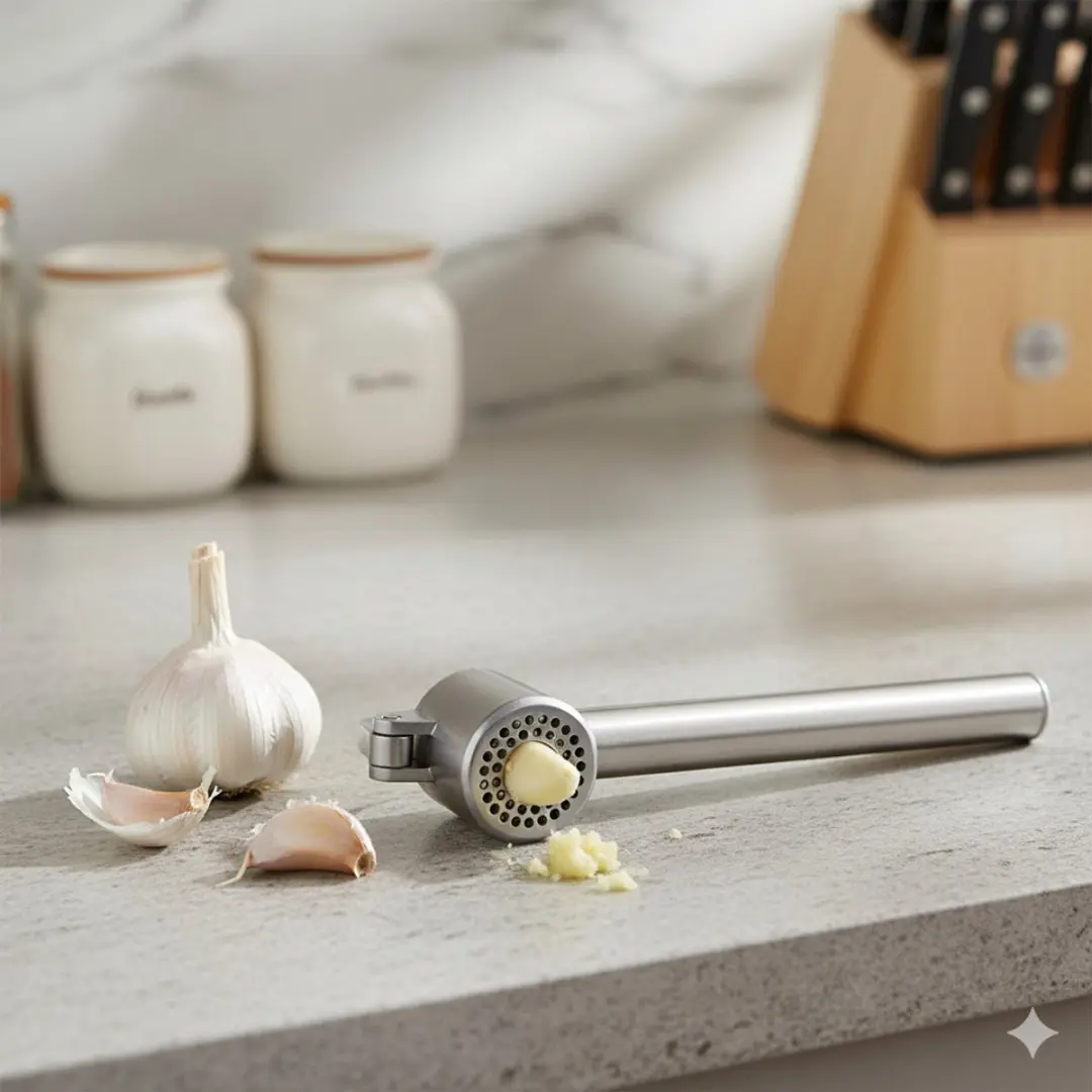 Svenska Living Knoflookpers - Zwart - 16 cm