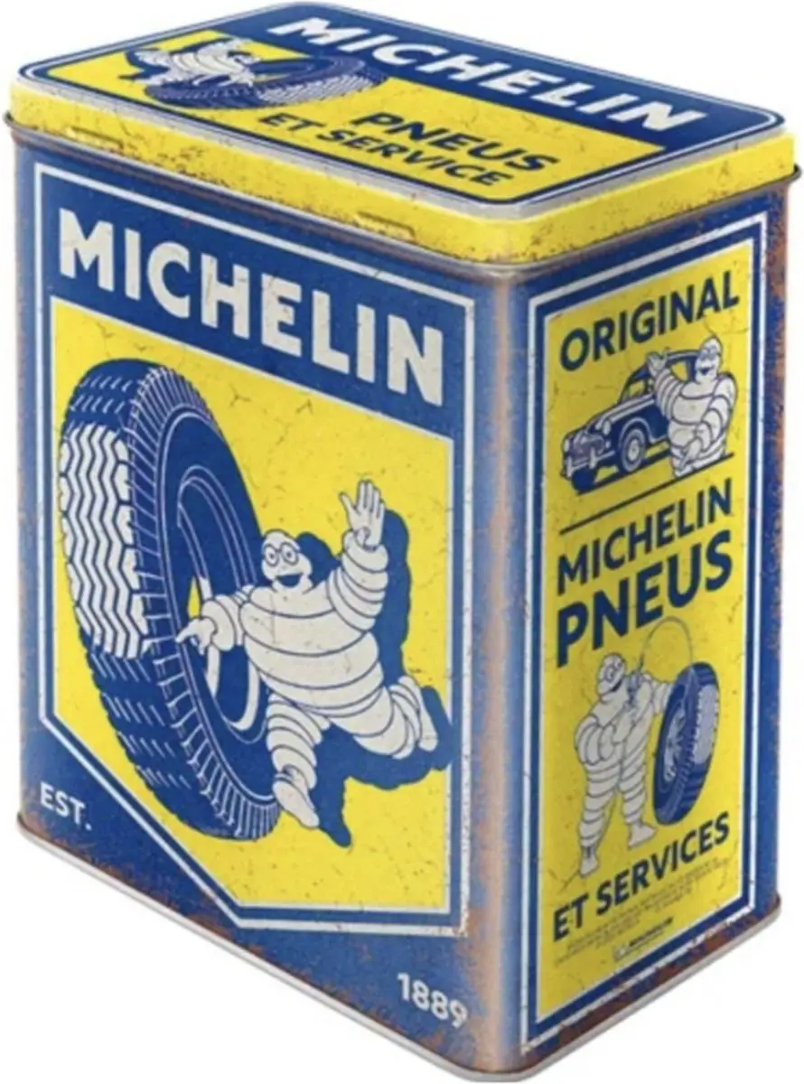 Michelin Vintage Tinnen Blik