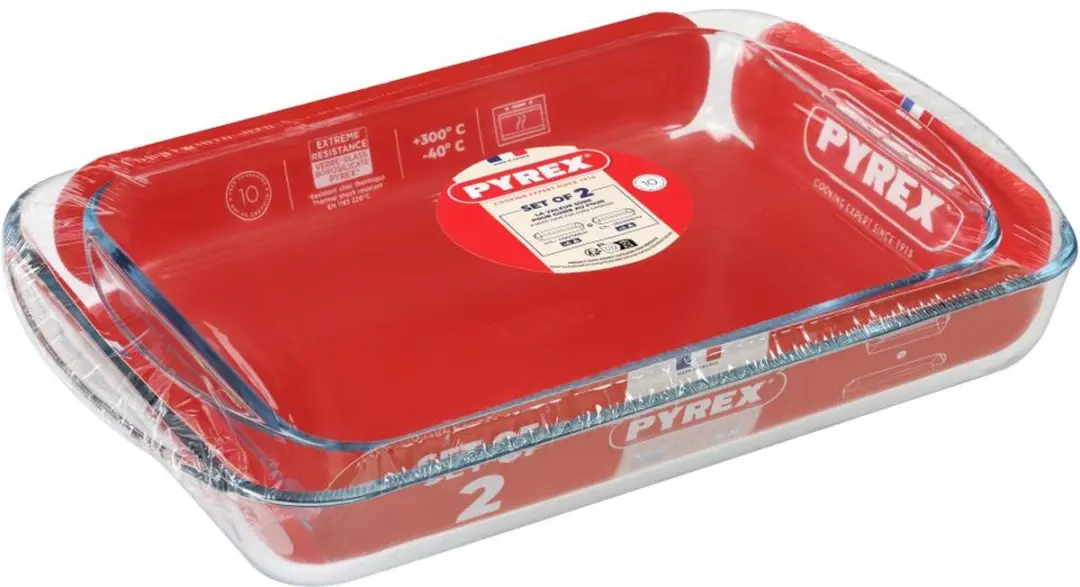 PYREX Cook & Co Ovenschalenset 2-delig - 3L - Transparant - afbeelding 6 van 6