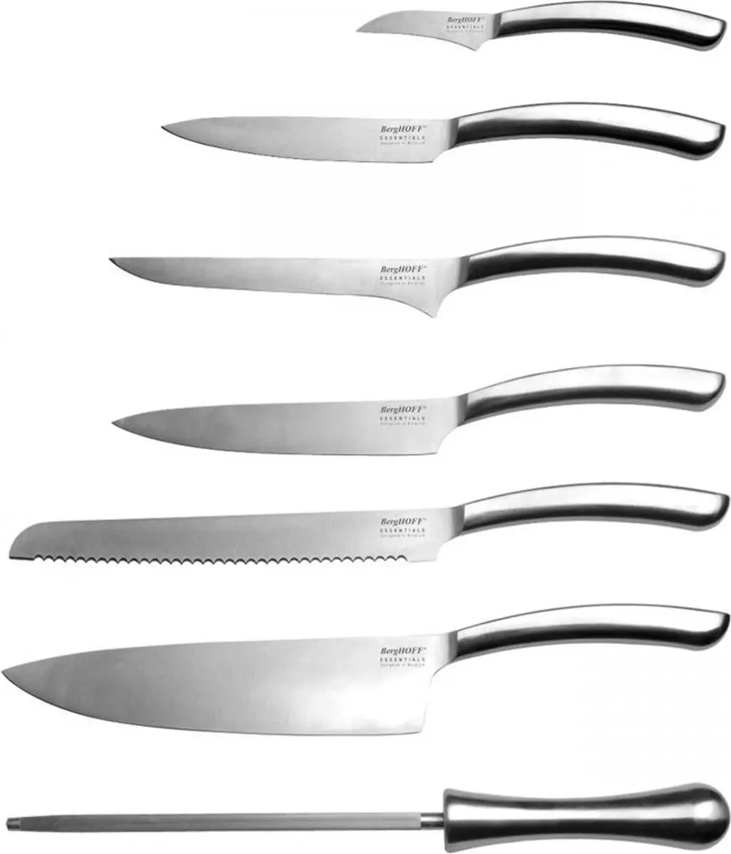 BergHOFF Essentials 8-delig Messenset Arch - Zilver
