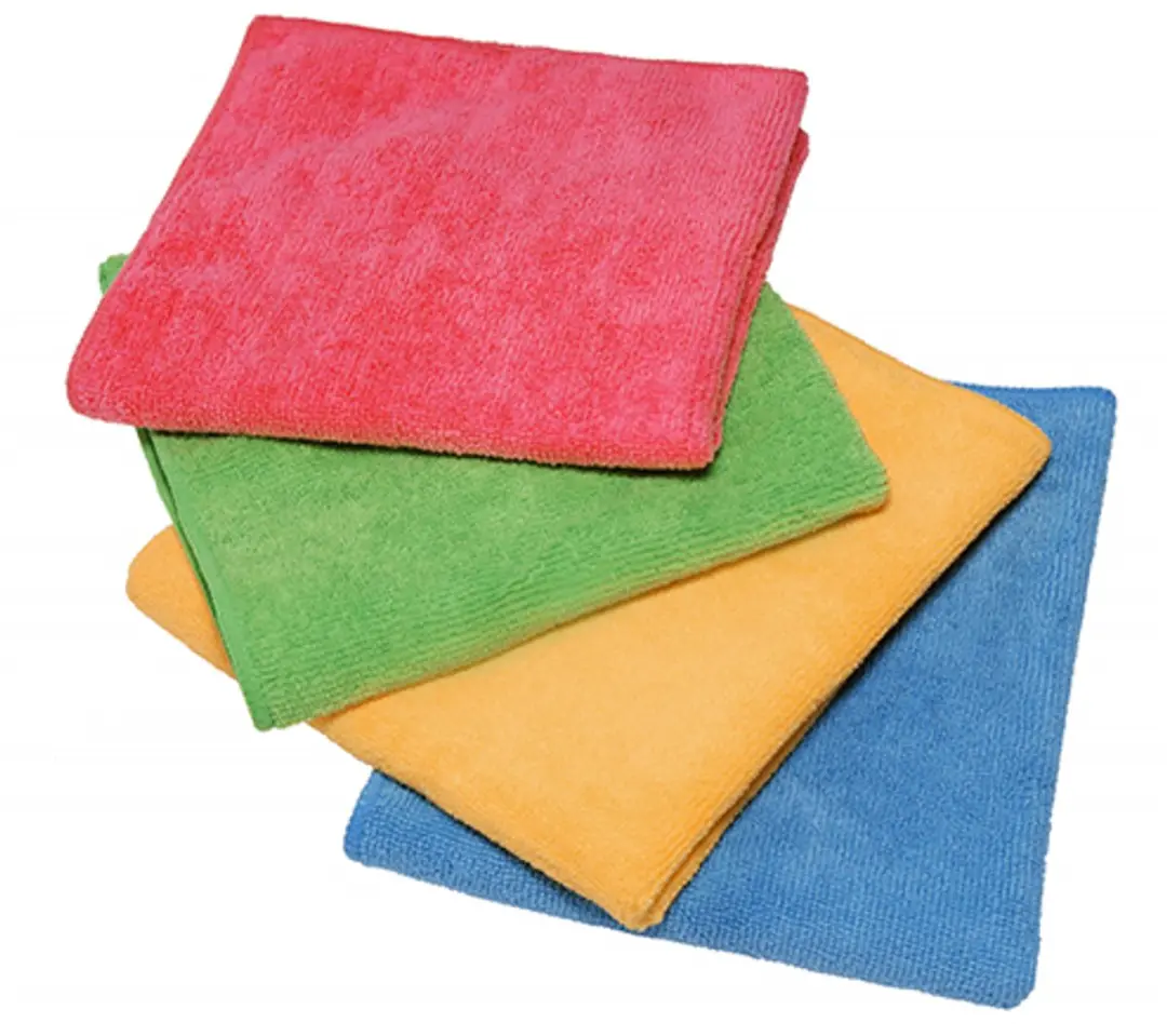 Vileda Stijl Serie Microvezeldoeken - 4 Stuks - Turkoois/Oranje/Rosa/Groen