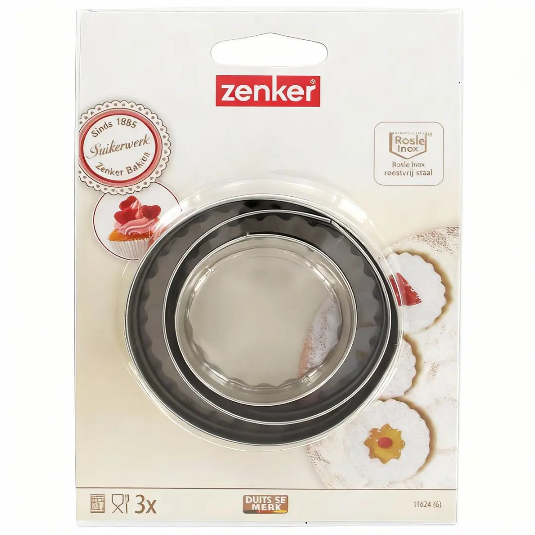 Zenker Uitstekers Set - 3 Stuks Roestvrij Staal
