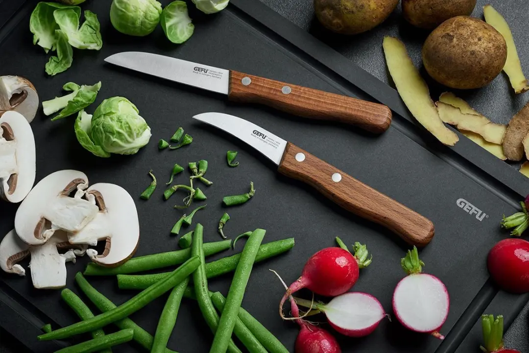 GEFU Hümmeken Groentemes - Hout/Metalen Handvat
