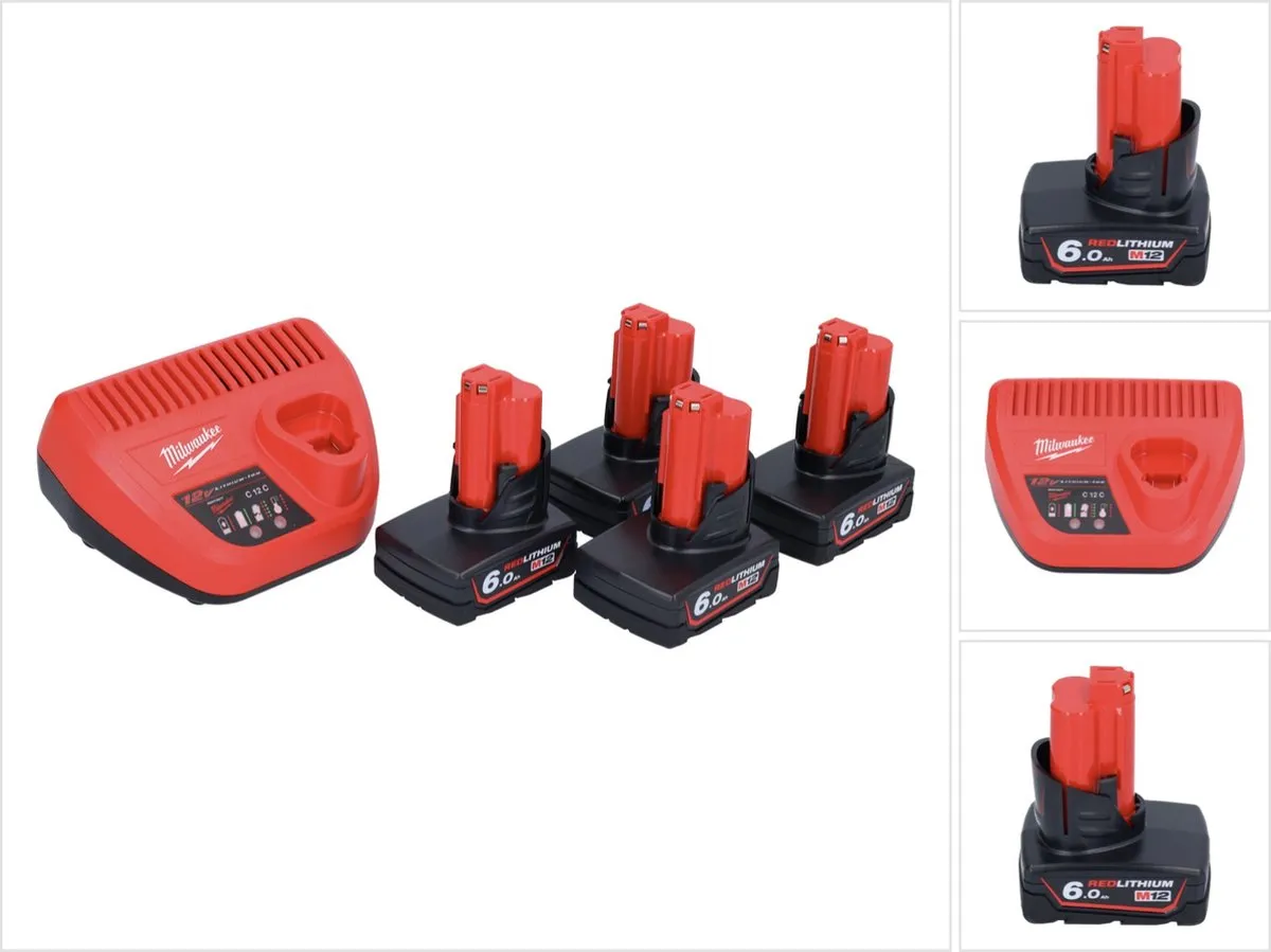 Milwaukee M12 NRG-604 Starterset