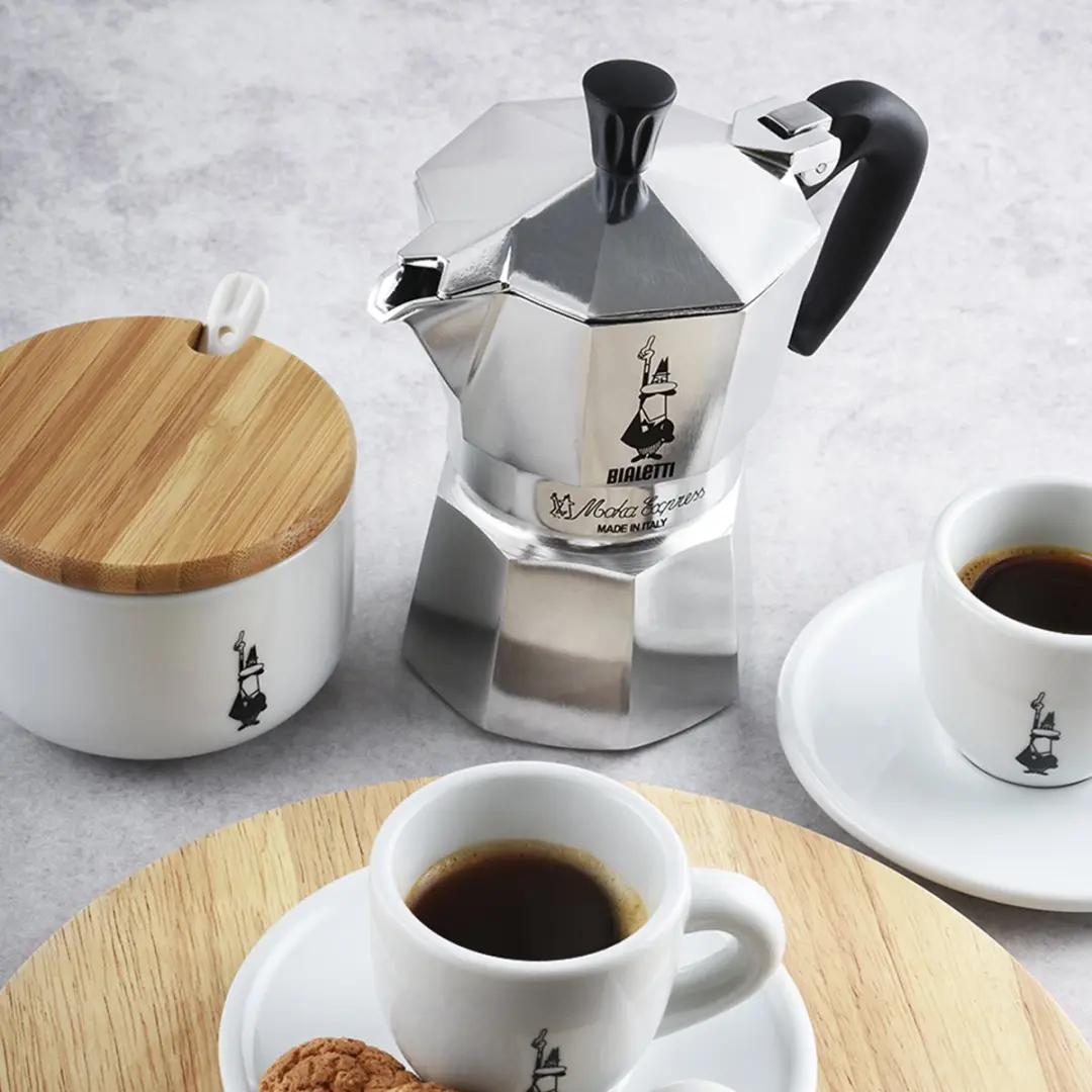 Bialetti Moka Express 1168 Percolator 6 Kops - Zilver