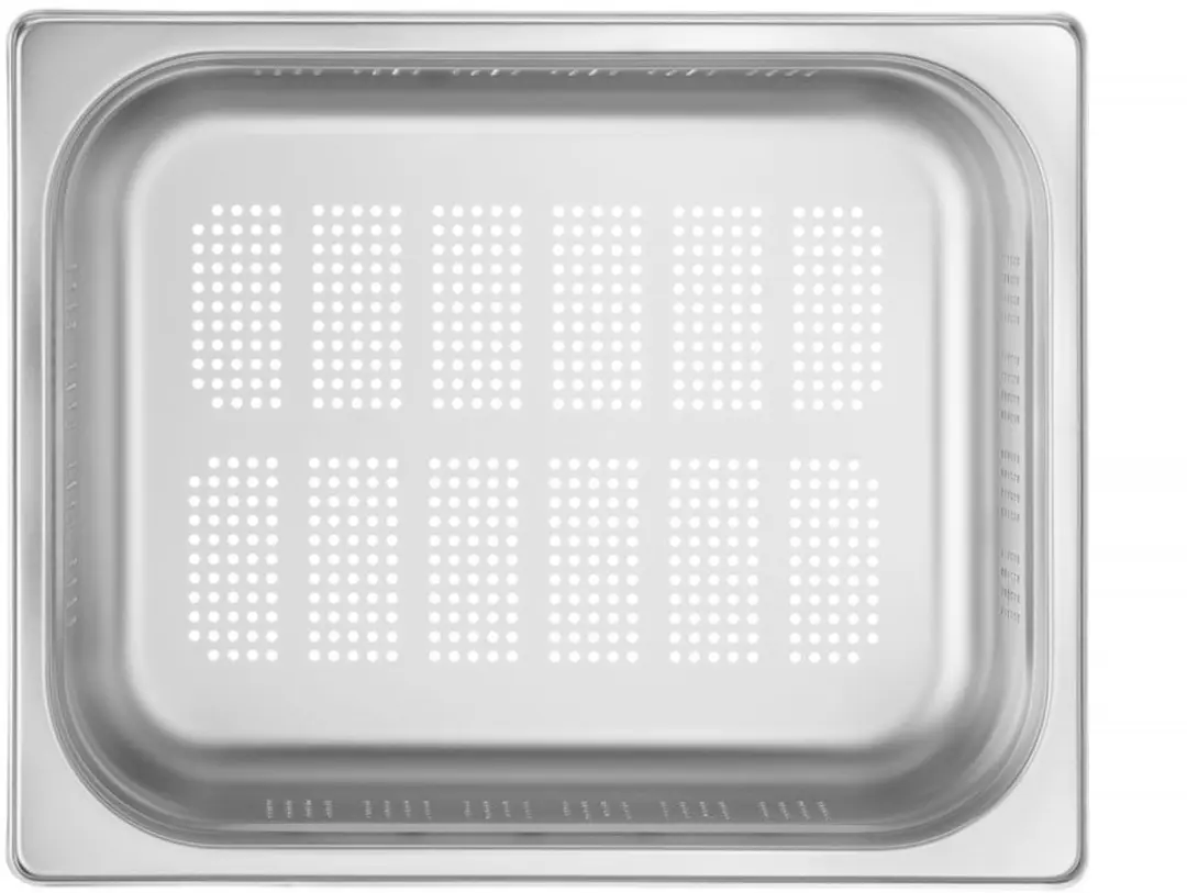 HENDI Gastronormbak 6,5L - Geperforeerd - 100mm - RVS - afbeelding 4 van 6