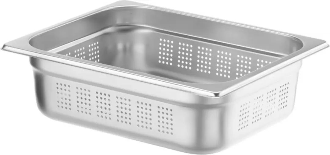 HENDI Gastronormbak 6,5L - Geperforeerd - 100mm - RVS - afbeelding 2 van 6