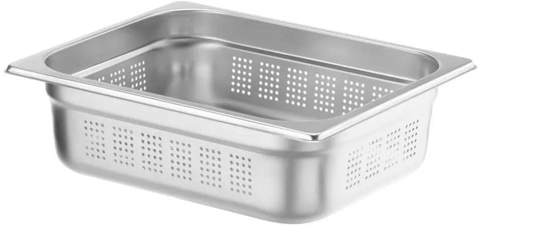HENDI Gastronormbak 6,5L - Geperforeerd - 100mm - RVS - afbeelding 3 van 6