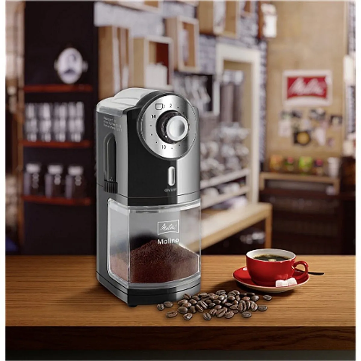 Melitta Molino Koffiemolen 6757677 - 200g - Zwart