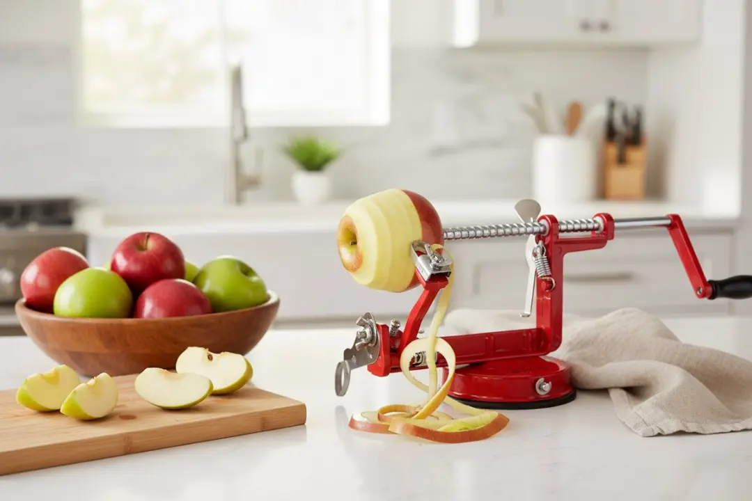 Cosy&Trendy Appelschilmachine met Zuignap - Rood