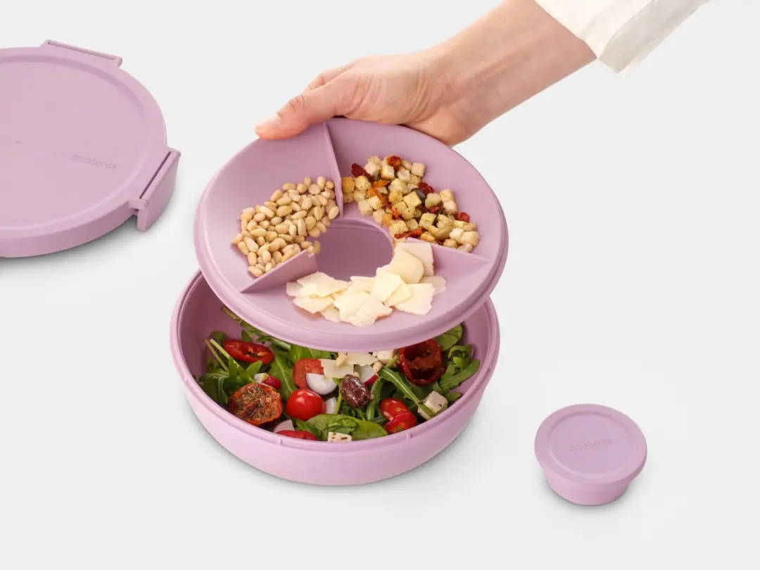 Brabantia Make & Take Salade Lunchbox 1,3L - Lilac Pink