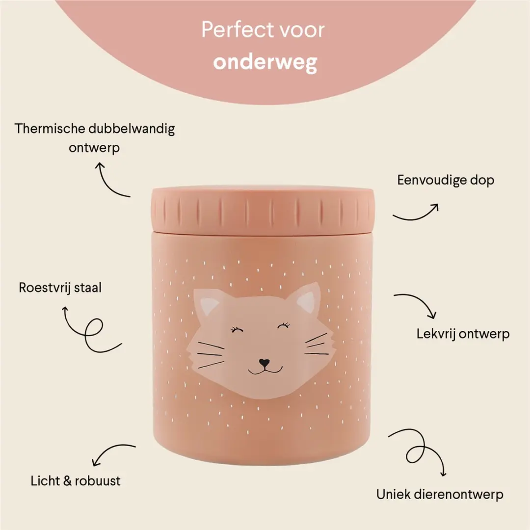 Trixie Mrs. Cat Thermo Lunchbox 500ml - Roze