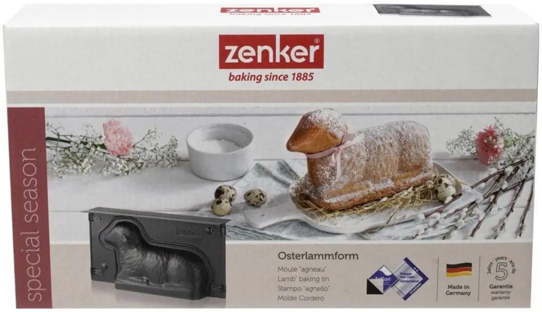 Zenker 3D Paaslam Taartvorm - Zwart