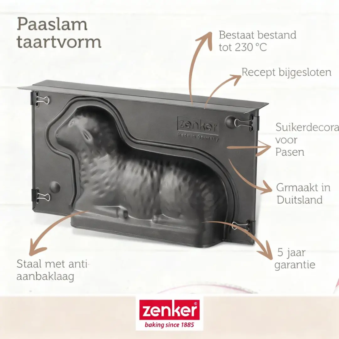 Zenker 3D Paaslam Taartvorm