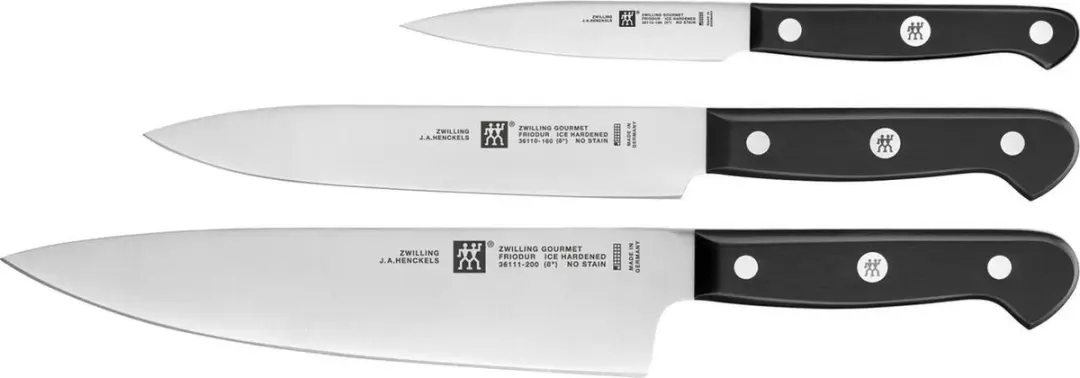 Zwilling Gourmet Messenset 3-delig - Zwart - afbeelding 6 van 6