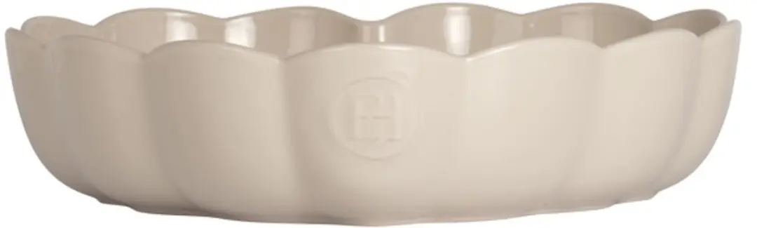 Emile Henry Taartvorm Hart Gegolfd - 265x245x65mm
