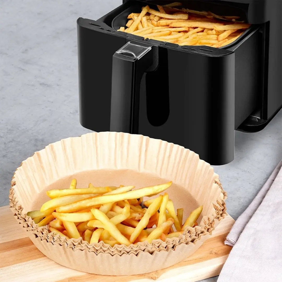 Excellent Houseware Airfryer Bakpapier - 50 Stuks Rond 20cm - afbeelding 2 van 6