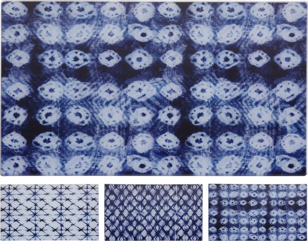 Excellent Houseware Blauwe Bedrukte Snijplank