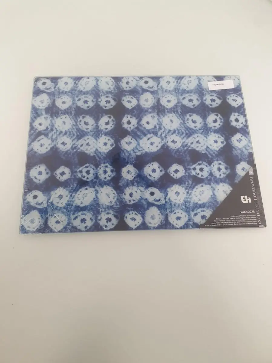 Excellent Houseware Blauwe Bedrukte Snijplank