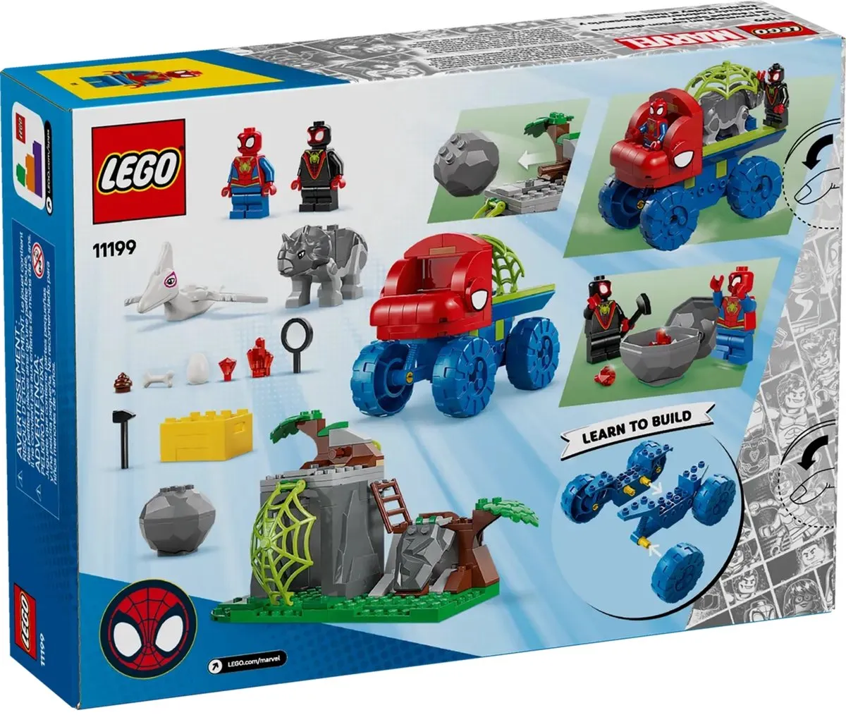 LEGO Marvel Team Spidey 11199 Reddingsmissie Dinotruck - 136 Stukken - afbeelding 6 van 6