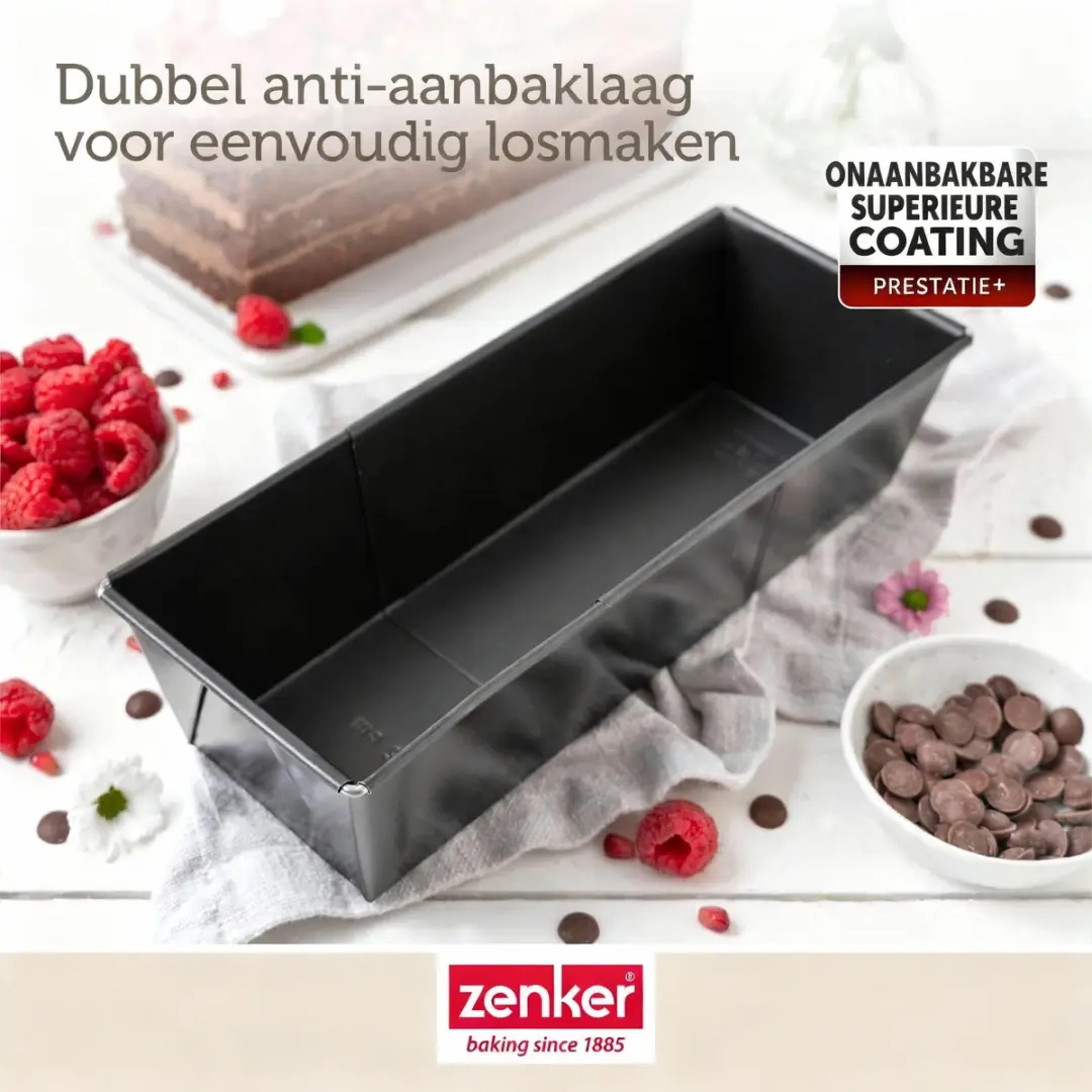 Zenker PerfectBack+ Uitrekbare Cakevorm 20-35cm - Zwart