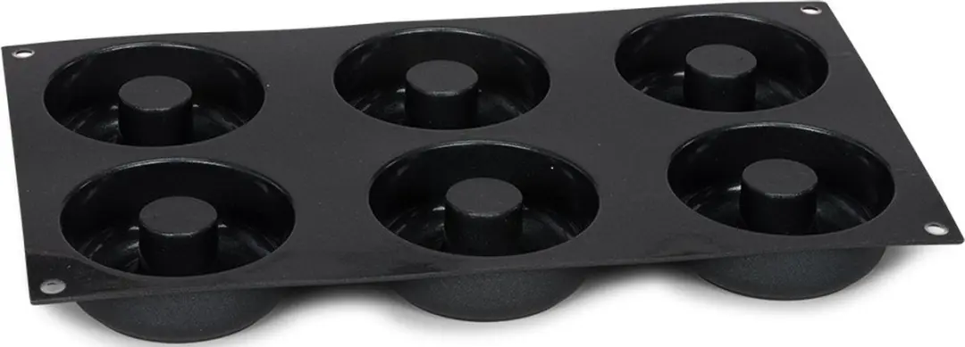 Patisse Donutvorm Starflex - 6 Stuks - Zwart