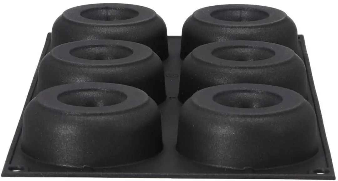 Patisse Donutvorm Starflex - 6 Stuks - Zwart