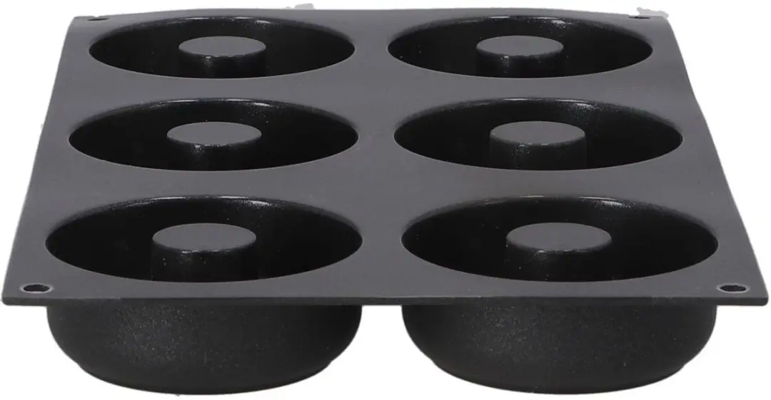 Patisse Donutvorm Starflex - 6 Stuks - Zwart
