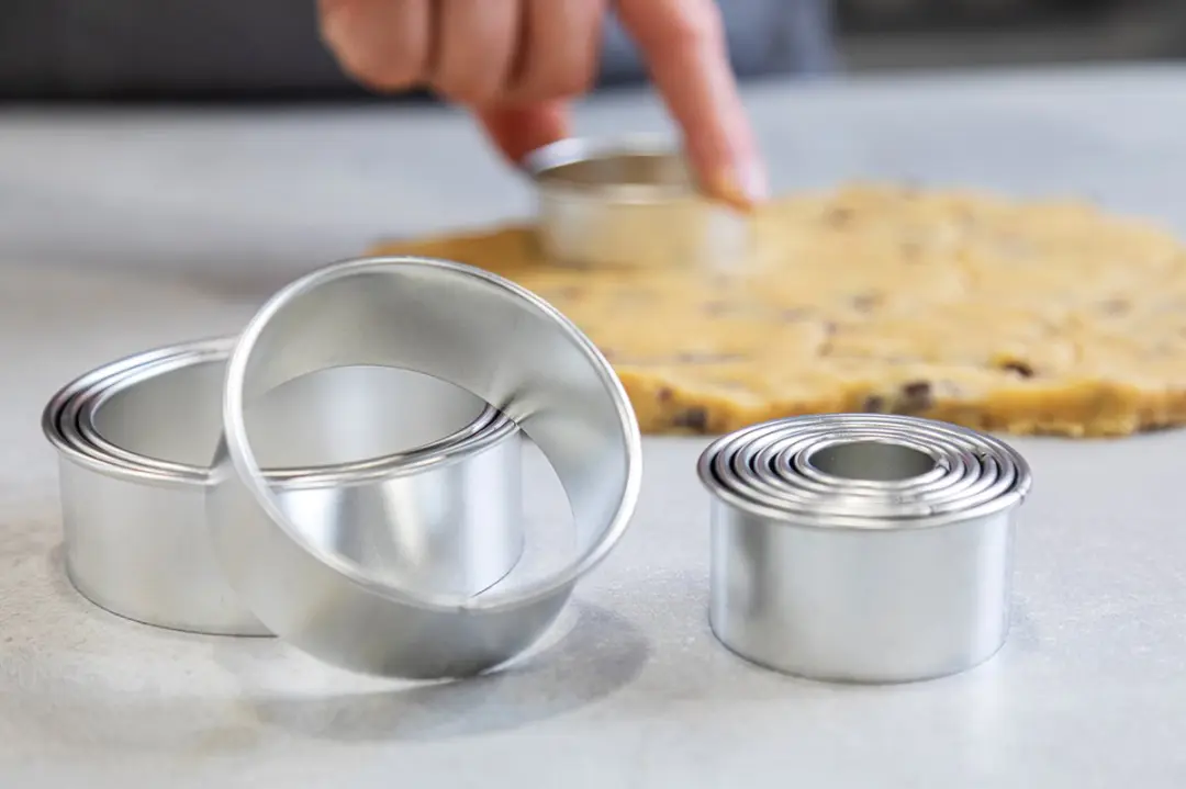 KitchenCraft Elf Ronde Uitsteekvormen - Zilvergrijs