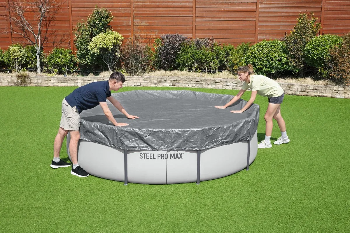 Bestway Premium Zwembadafdekking 305cm - Grijs - afbeelding 6 van 6