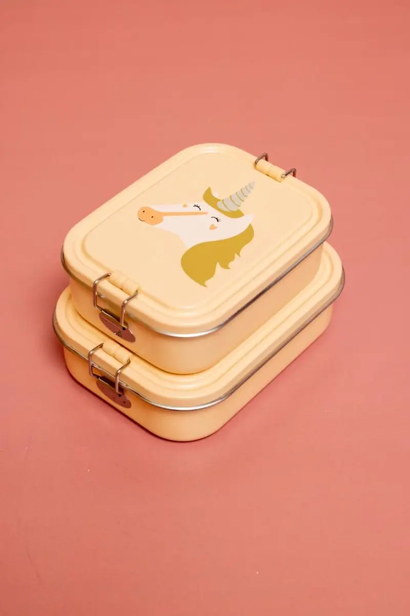 Trixie Brooddoos Mrs Unicorn - Roze - 2 Vakken