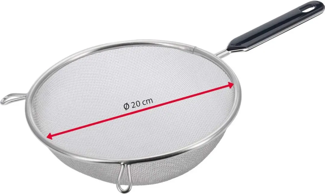 Westmark Zeefset 3-delig - 7/16/20cm - Kunststof/Roestvrij Staal - Zilver/Zwart