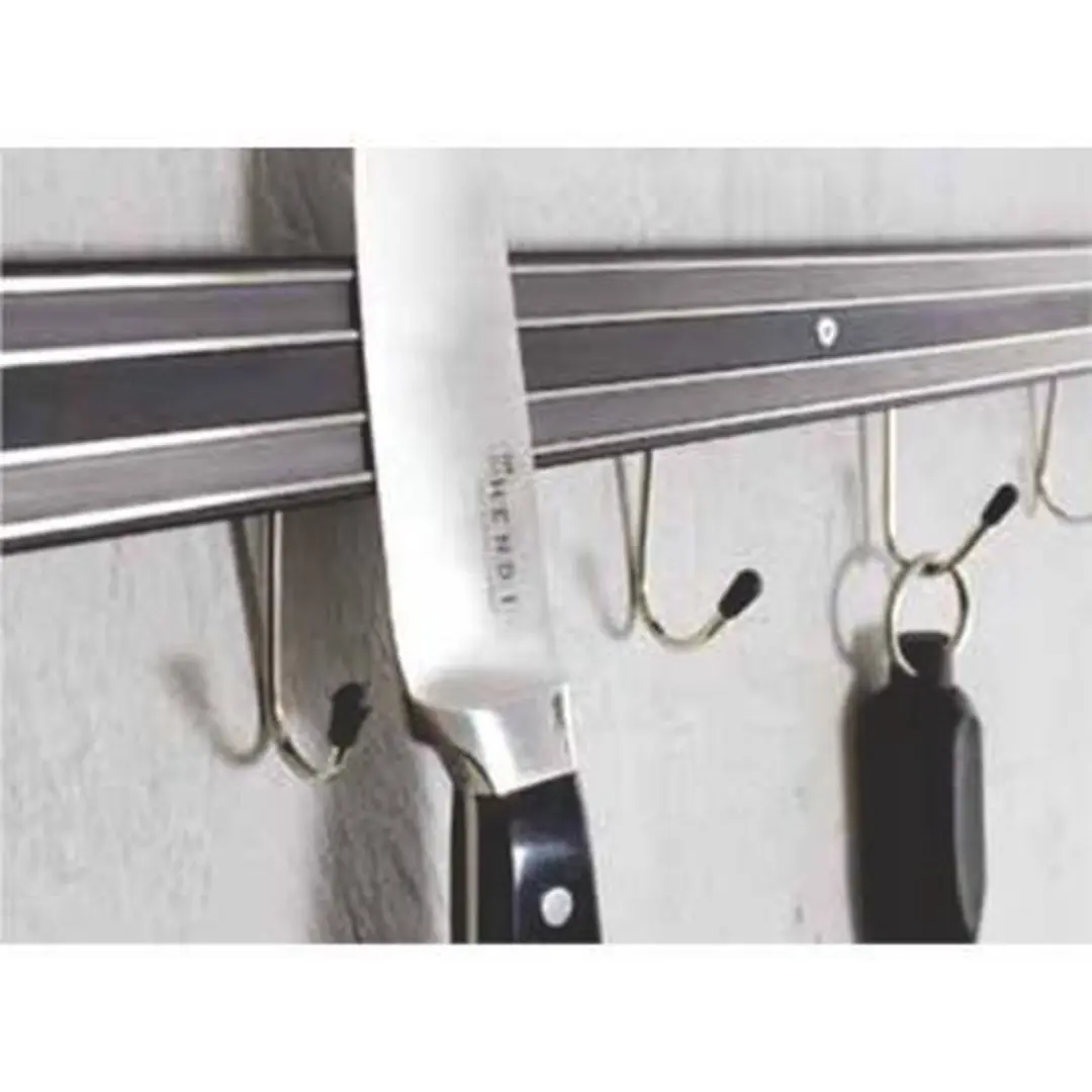 Hendi Messenmagneet 60cm - 6 Haken - Zwart
