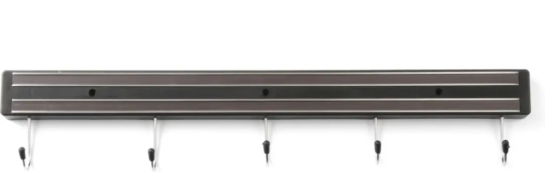 Hendi Messenmagneet 60cm - 6 Haken - Zwart