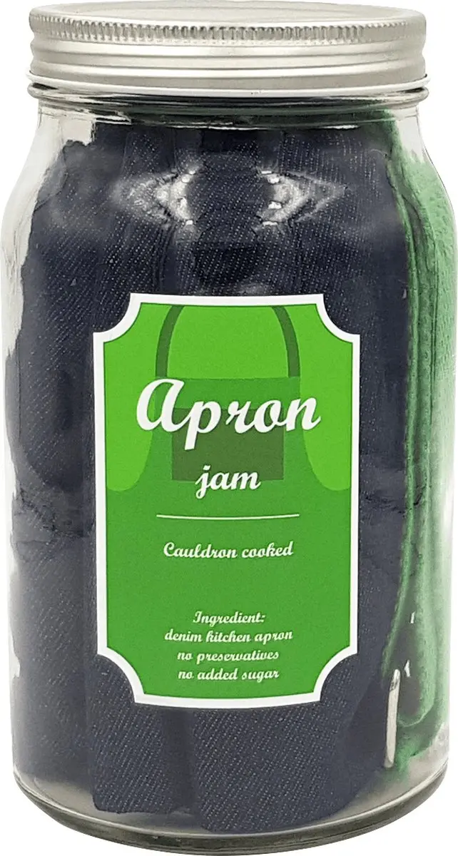 Cookut Jam-Denim Schort - One Size - Groene riem