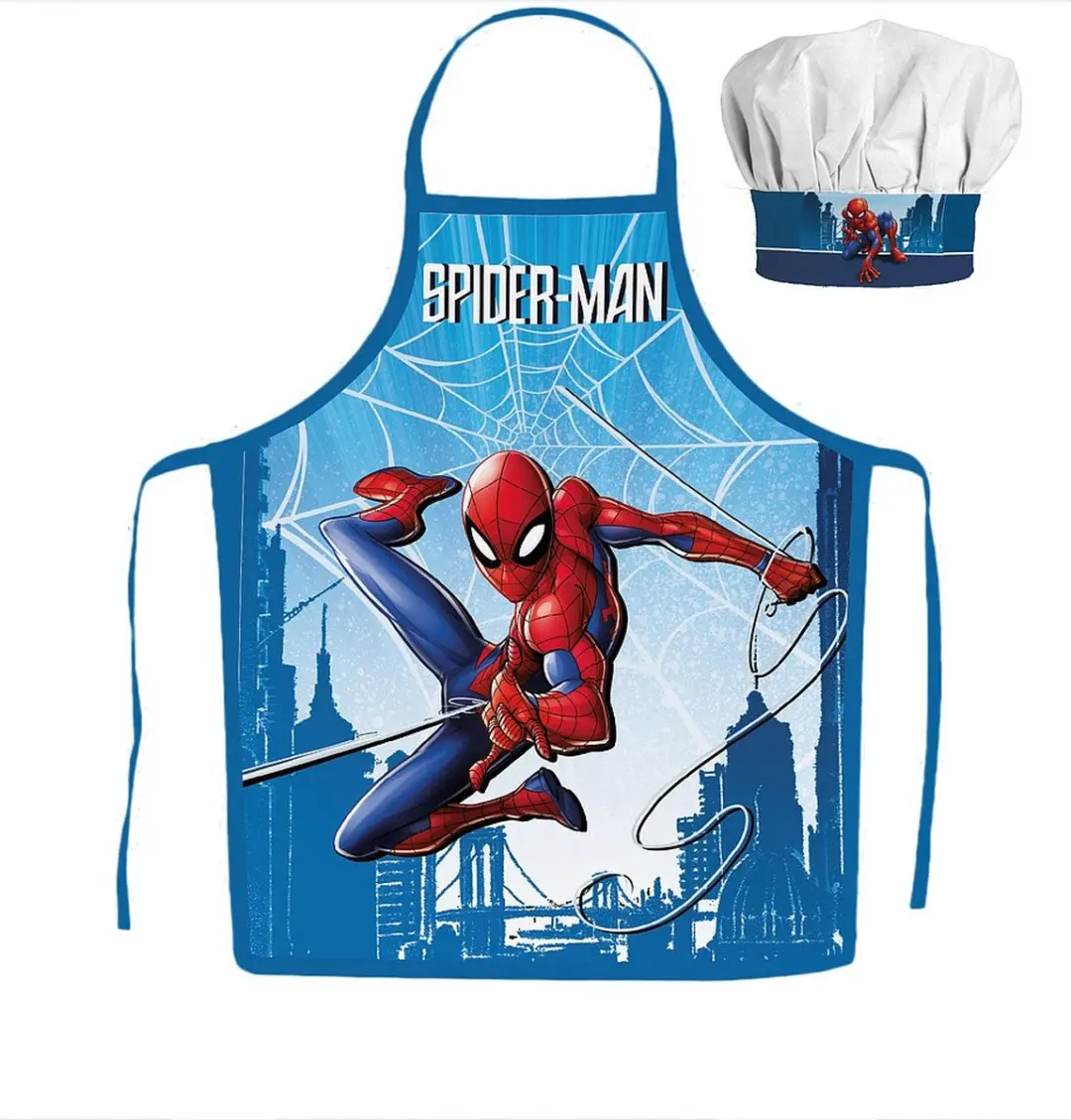 Spider-Man Kokssetje Muts en Schort - 2 Stuks