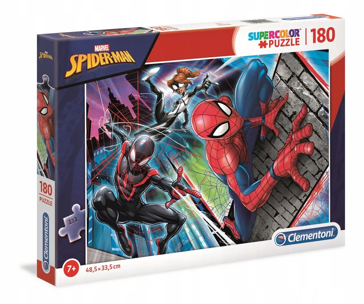 Clementoni Spider-Man Supercolor Puzzel 180 Stuks