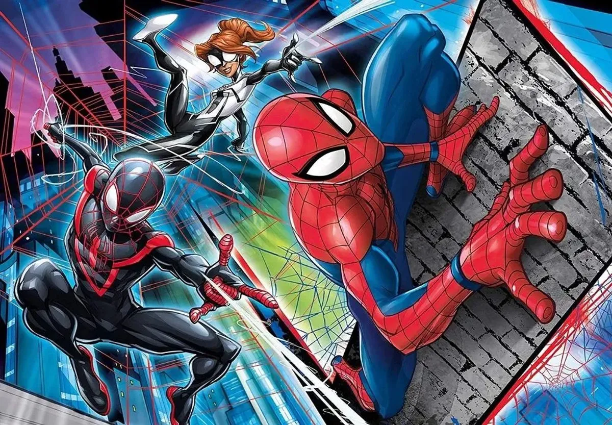 Clementoni Spider-Man Supercolor Puzzel 180 Stuks - Multicolor